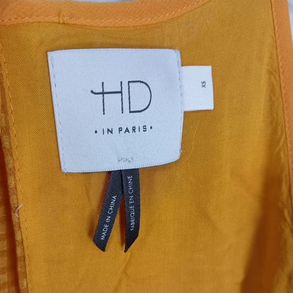 Anthropologie HD InParis Vallanella Dress In Marigold Yellow Size XS $250 - Picture 10 of 11
